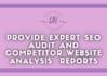 provide expert SEO audit and competitor website analysis  reports