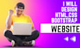 design a responsive website using HTML, CSS, bootstrap 5