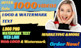 put logo,watermark text on your 1000 videos,reels