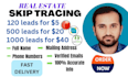 do bulk skip tracing with cash buyer and motivated seller