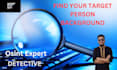 do osint private investigate check background your target