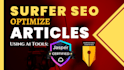 write surfer seo optimized articles and blog post with jasper ai jarvis
