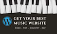 design a responsive music artist website bands, djs, producers