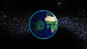 make 3d moon in space logo reveal animation