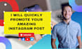 quickly promote your amazing instagram post