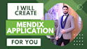 create an application and website using a low code platform called  mendix