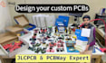 design circuit, pcb layouts ready for jlcpcb and pcbway