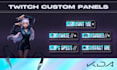 design custom twitch panels for your stream