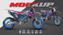 make graphics, print layouts and motorcycle mockups