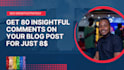 drop 50 insightful comments on your blog post