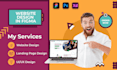 do figma website design, website UI UX, figma landing page