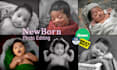 do newborn photo editing and  make them lovely