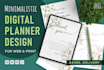 design attractive digital planners for you