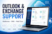 troubleshoot outlook and exchange online email issues