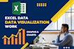 data visualization created with  excel data