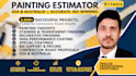 do paint takeoff, wall covering takeoff with cost estimation