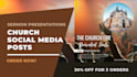 create pro church social media posts