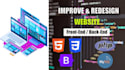 design improve website html css bootstrap php mysql