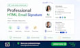 design a clickable HTML email signature for gmail and outlook, mobile friendly