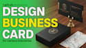 design business card, promotion, gamer and digital