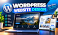 build a custom responsive wordpress business website