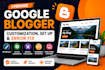 create, customize and fix blogger blogspot website