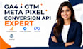 fix ga4, GTM, gsc, meta pixel and conversion API errors