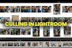 edit and cull your event photos in lightroom