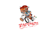 mountain biker cartoon logo design