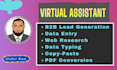 do b2b lead generation by web research
