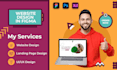 do user friendly figma website design, wordpress landing page design