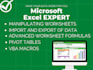 be an expert in microsoft excel, google sheets, macroformula,script, automation