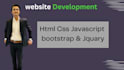 do website developing by using HTML CSS javascript  bootstrap