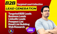 b2b lead, prospect list building, email finding expert
