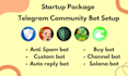 setup telegram group bot for crypto telegram community