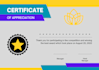 design a certificate of achievement, graduation and appreciation