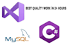 create windows forms,desktop applications with database