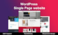 design landing page, one page wordpress website sales funnel