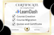 customize and create learndash courses and certificate