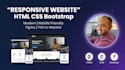 create responsive HTML CSS bootstrap website