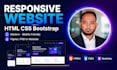 create responsive HTML CSS bootstrap website