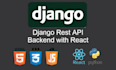 develop django rest API backend with react