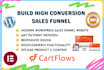 build high conversion sales funnel, cartflows landing page