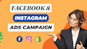 create and optimize facebook ads and instagram ads campaign, shopify fb ads
