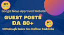 write unique 20 guest post articles and whitehat permanent SEO backlinks