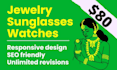 make professional jewelry, sunglass, watches website design using wordpress