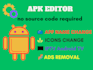edit your apk file and remove ads, change design, within 12 hours