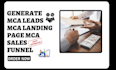 generate mca leads mca landing page mca sales funnel