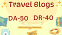 publish a guest post on da50 travel  blog