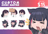 draw custom emotes in chibi anime style